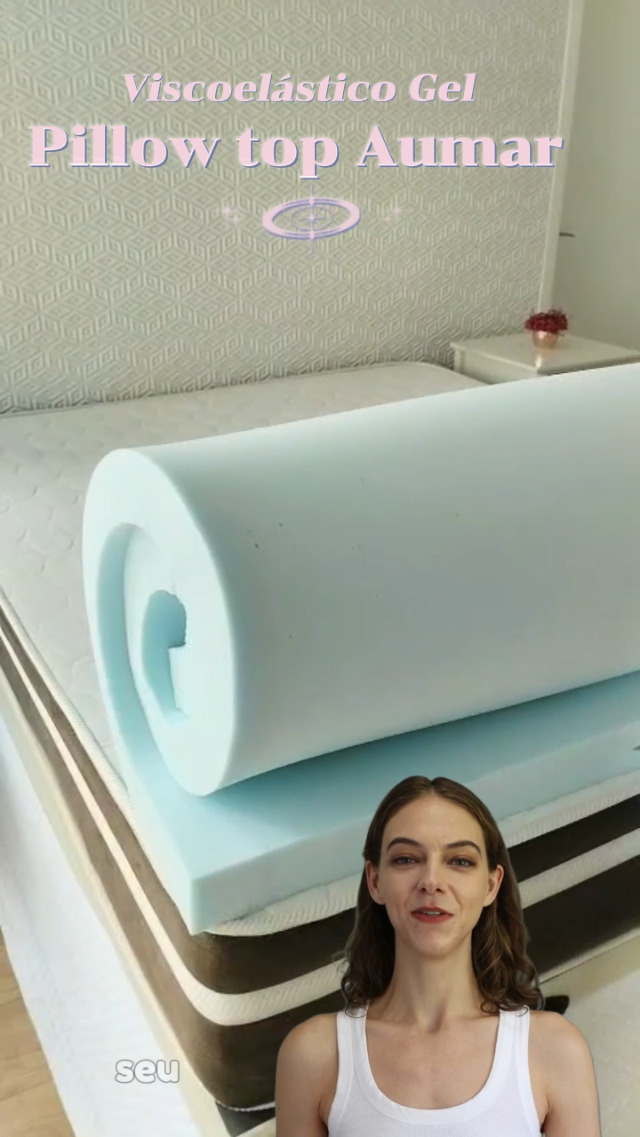 Pillow Top Viscoelástico Nasa Gel Infusion 8cm de espessura (Queen